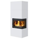 Kamineinsatz Simple Box 8 kW &Oslash; 200 Bianco &ndash; Holzofen modern, energieeffizient &amp; BImSchV-konform, T&uuml;r&ouml;ffnung rechts