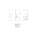 Kamineinsatz Simple Box 8 kW &Oslash; 200 Bianco &ndash; Holzofen modern, energieeffizient &amp; BImSchV-konform