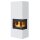 Kamineinsatz Simple Box 8 kW Ø 200 Bianco – Holzofen modern, energieeffizient & BImSchV-konform, Türöffnung rechts