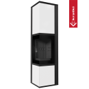 Kaminofen TORA/L 8 kW Ø 150 Weißes Glas...