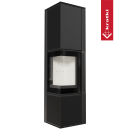 Kratki Kaminofen TORA/L Stahl 8 kW Ø 150 Nero...
