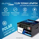 Supervolt Jumbo 520Ah LiFePO₄ Batterie 12,8V –...