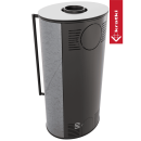 Kaminofen KRATKI ERIK 5,5 kW &Oslash; 150 Grau Satin &ndash; Holzofen modern, energieeffizient &amp; BImSchV-konform