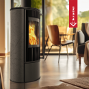 Kratki Stahl-Gusseisen Kaminofen 5,5 kW Ø 150...