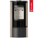 Stahlkaminofen ERIK 5,5?kW Ø?150 Gold Satin...