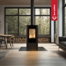 Kaminofen KRATKI HATI 5,5 kW Ø 150 Schwarz –...