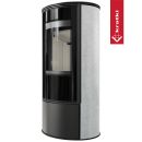 Kaminofen Kratki ERIK 5,5 kW &Oslash; 150 Wei&szlig; Natur &ndash; Holzofen aus Stahl, energieeffizient &amp; BImSchV-konform