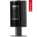 Kaminofen ERIK 5,5 kW &Oslash; 150 Stahl Schwarz &ndash; Holzofen modern, energieeffizient &amp; BImSchV-konform