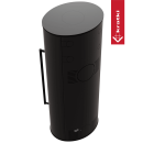 Kaminofen KRATKI ERIK 5,5 kW &Oslash; 150 Schwarz &ndash; Holzofen aus Stahl, modern &amp; energieeffizient