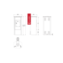 Kaminofen AB ENYO 4,2 kW Schwarz – Propangas...