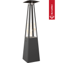 Gasheizstrahler Umbrella Stahl schwarz 12kW Set &ndash; Terrassenheizer, Gas, 12kW