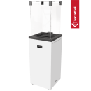 Terrassenheizer Patio Slim 8,2kW Stahl wei&szlig; &ndash; Gasheizstrahler modern &amp; manuell steuerbar