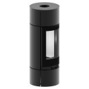 Hitze CHARUTO Kaminofen 8,5 kW &ndash; Freistehend, Rund, Panoramafenster, Holzofen, Effizient &amp; Ecodesign