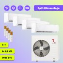 Rotenso Roni Multisplit Klimaanlage 4x 2,6 kW (9000 BTU)...