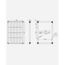 enjoysolar® Monokristallines Solarmodul 50W 12V