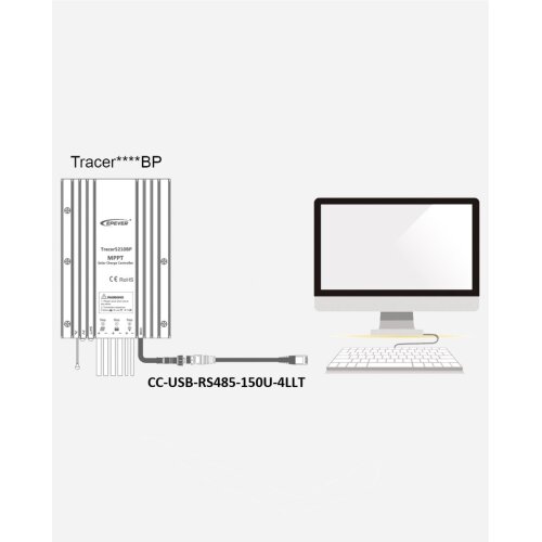 EPEVER® Kommunikationskabel USB - RS485, für Laderegler BP zur Verbindung mit PC