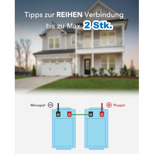 EPEVER® Lithium Batterie LiFePO4 Batterien 25,6V 205Ah - BMS integriert, Selbstheizung unter 0°C, A-Klasse LiFePO4-Zellen