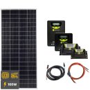 160W Solar Inselanlage Bausatz (1x160 W) für Garten,...