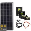 320W Solar Inselanlage Bausatz (2x160 W) für Garten,...