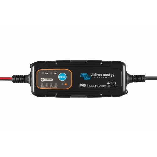 Victron Blue Power IP65 Batterieladegerät für Fahrzeuge 6/12V - 1,1A mit DC Stecker