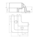 Solarmodul Befestigung Wattstunde HXE/W ABS Halterung...